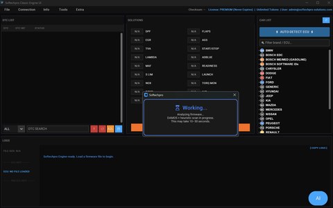 Softechpro Solutions ECU tool screenshot 01