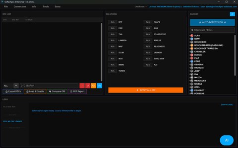Softechpro Solutions ECU tool screenshot 02