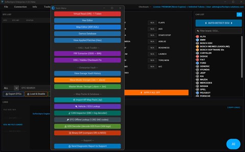 Softechpro Solutions ECU tool screenshot 03