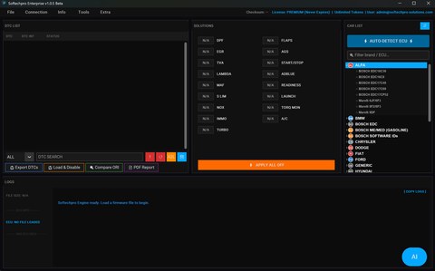 Softechpro Solutions ECU tool screenshot 07