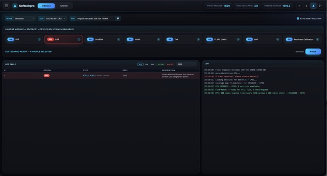 DTC search — locate any code instantly (P2015 / 2513)