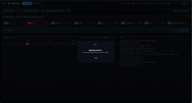 Applying patches — cloud engine processing the file